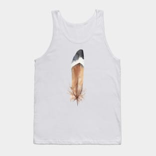 Pennaceous Feather. Watercolor Tank Top